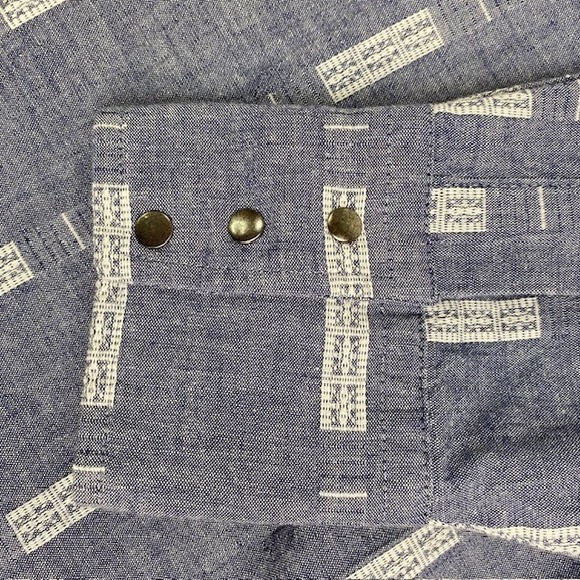 Kenny Rogers Western Shirt‎ Long Sleeve Patterned Cowboy Rodeo Size 17 1/2 35 - Picture 6 of 10